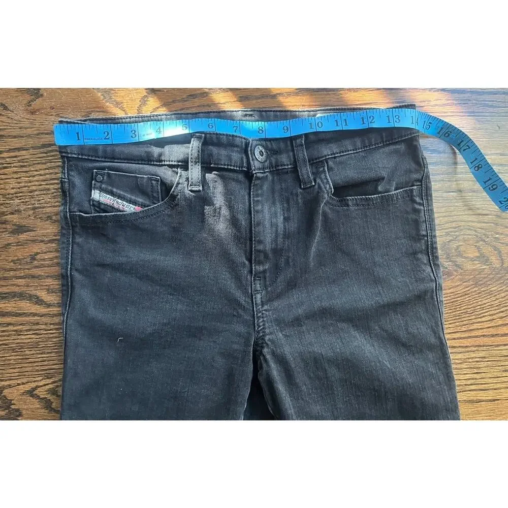 Diesel Skinzee women black stretch jeans Sz 30 wash 0813E